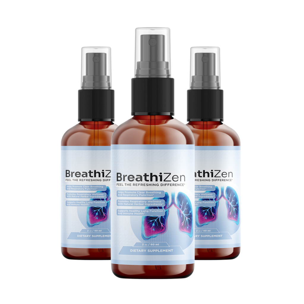 Breathizen respiratory support spray three bottles