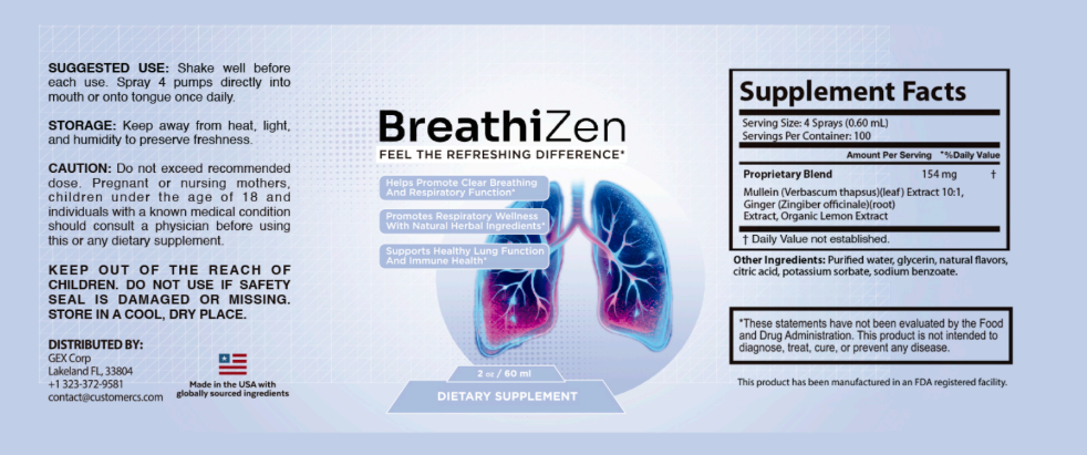 Breathizen Supplement Facts